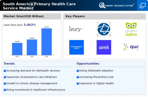 South America Primary Health Care Service Market Infographic