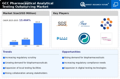 GCC Pharmaceutical Analytical Testing Outsourcing Market Infographic