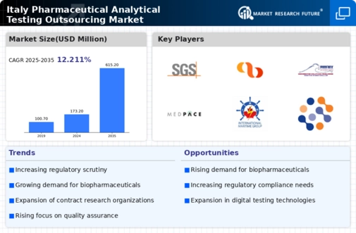 Italy Pharmaceutical Analytical Testing Outsourcing Market Infographic