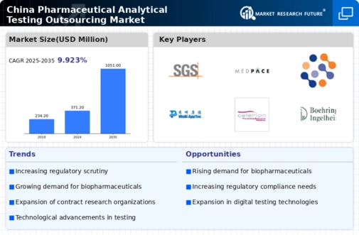 China Pharmaceutical Analytical Testing Outsourcing Market Infographic