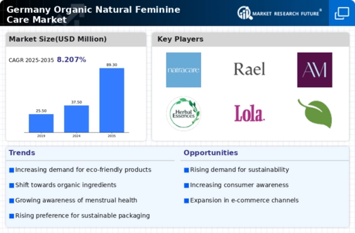 Germany Organic Natural Feminine Care Market Infographic