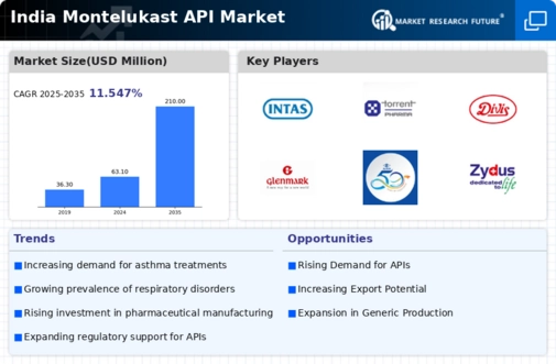 India Montelukast API Market Infographic