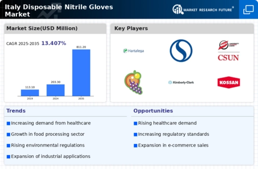 Italy Disposable Nitrile Gloves Market Infographic