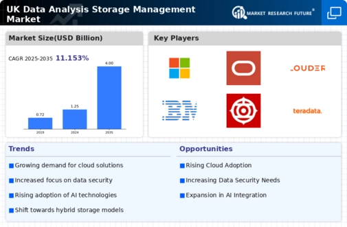 UK Data Analysis Storage Management Market Infographic