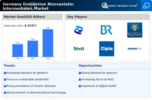 Germany Duloxetine Atorvastatin Intermediates Market Infographic