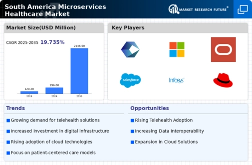 South America Microservices Healthcare Market Infographic