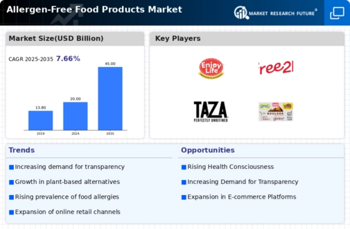 Allergen free food products market Infographic