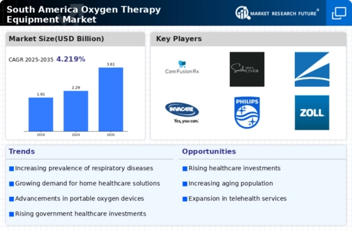 South America Oxygen Therapy Equipment Market Infographic