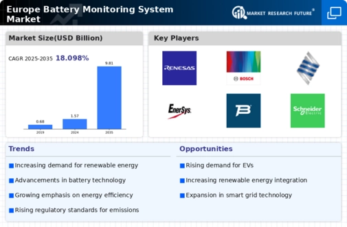Europe Battery Monitoring System Market Infographic