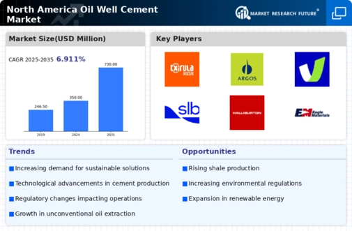 North America Oil Well Cement Market Infographic