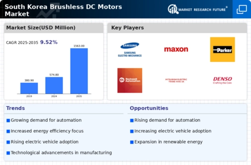 South Korea Brushless DC Motors Market Infographic