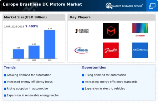 Europe Brushless DC Motors Market Infographic