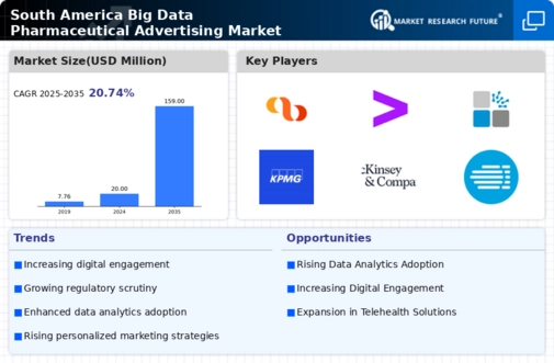 South America Big Data Pharmaceutical Advertising Market Infographic