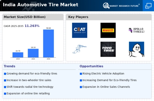 India Automotive Tire Market Infographic