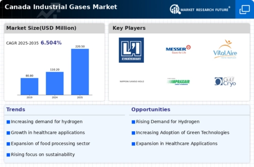 Canada Industrial Gases Market Infographic