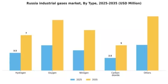 Russia Industrial Gases Market Segment Image 1