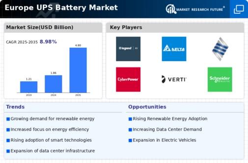 Europe UPS Battery Market Infographic