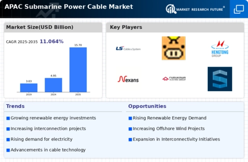 APAC Submarine Power Cable Market Infographic