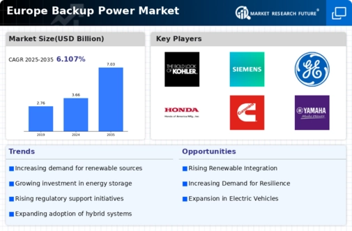 Europe Backup Power Market Infographic
