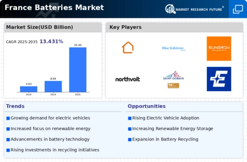 France Batteries Market Infographic