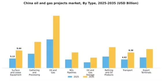 China Oil Gas Projects Market Segment Image 1