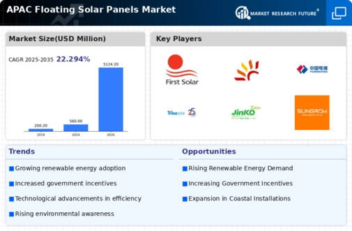 APAC Floating Solar Panels Market Infographic