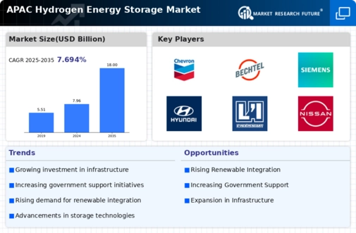 APAC Hydrogen Energy Storage Market Infographic