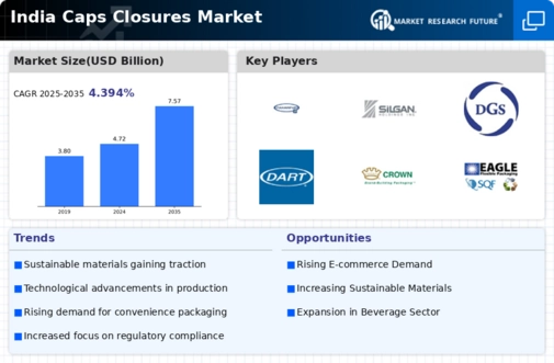 India Caps and Closures Market Infographic
