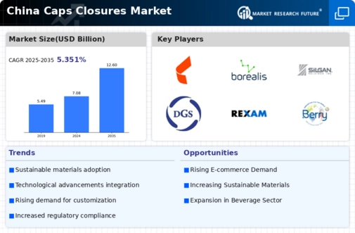 China Caps and Closures Market Infographic