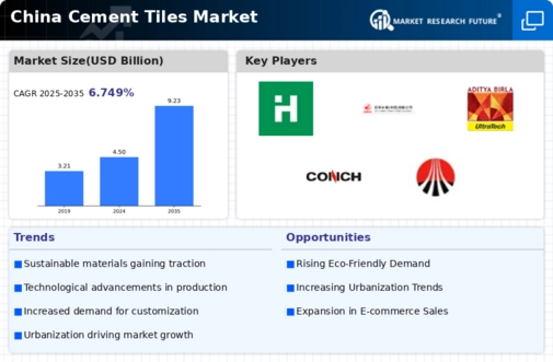 China Cement Tiles Market Infographic