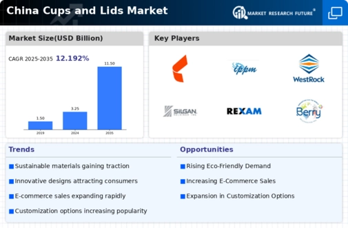 China Cups Lids Market Infographic