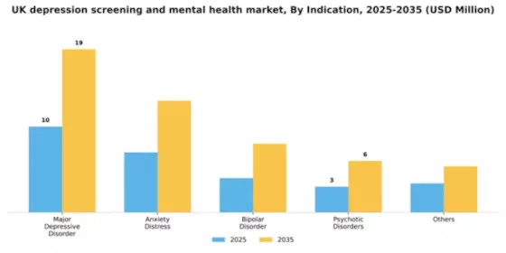 UK Depression Screening Mental Health Market Segment Image 2