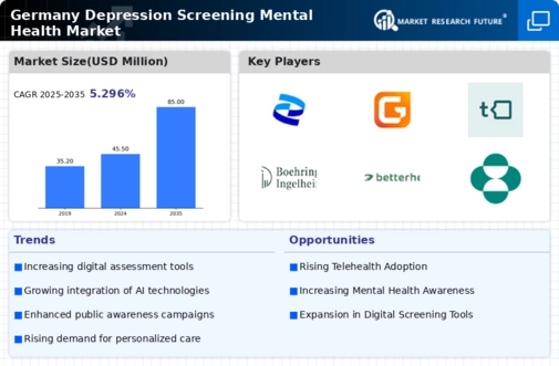 Germany Depression Screening Mental Health Market Infographic