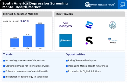 South America Depression Screening Mental Health Market Infographic