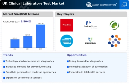 UK Clinical Laboratory Test Market Infographic