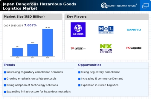Japan Dangerous Hazardous Goods Logistics Market Infographic