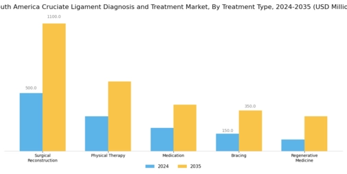 South America Cruciate Ligament Diagnosis Treatment Market Segment Image 1