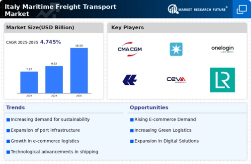 Italy Maritime Freight Transport Market Infographic