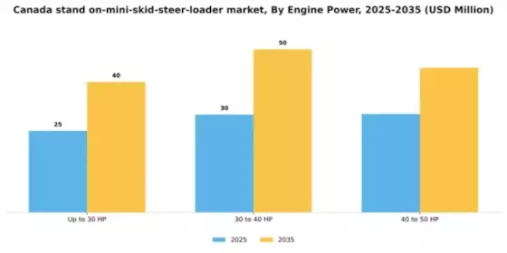 Canada Stand On Mini Skid Steer Loader Market Segment Image 1