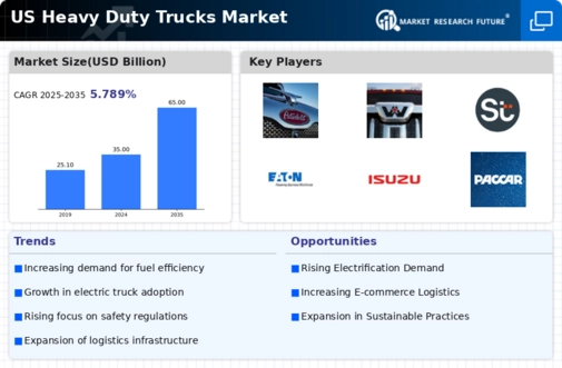 US Heavy Duty Trucks Market Infographic