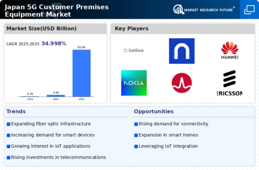 Japan 5G Customer Premises Equipment Market Infographic