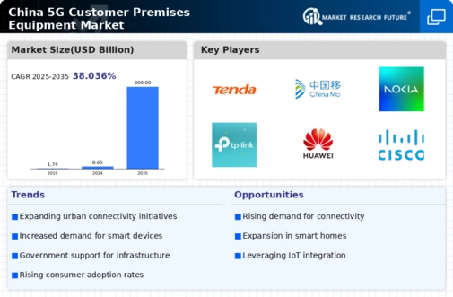 China 5G Customer Premises Equipment Market Infographic