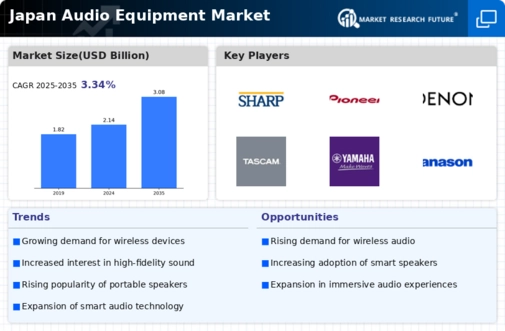 Japan Audio Equipment Market Infographic