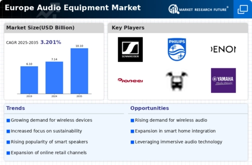 Europe Audio Equipment Market Infographic