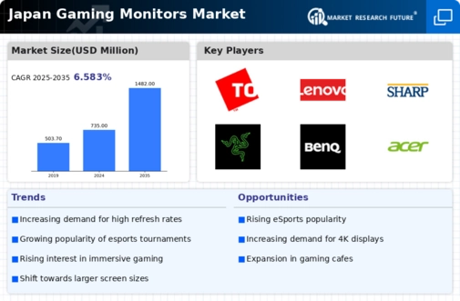 Japan Gaming Monitors Market Infographic