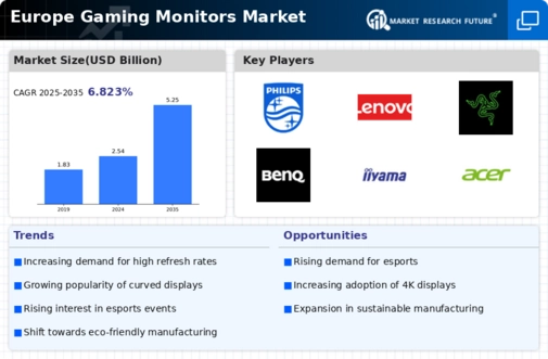 Europe Gaming Monitors Market Infographic