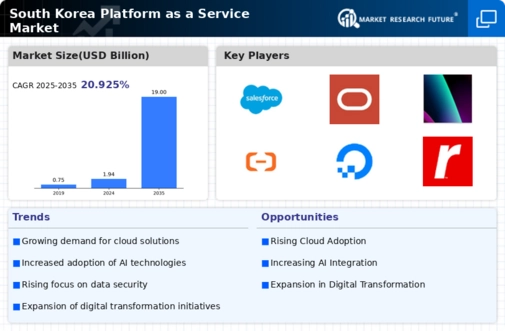 South Korea Platform As A Service Market Infographic