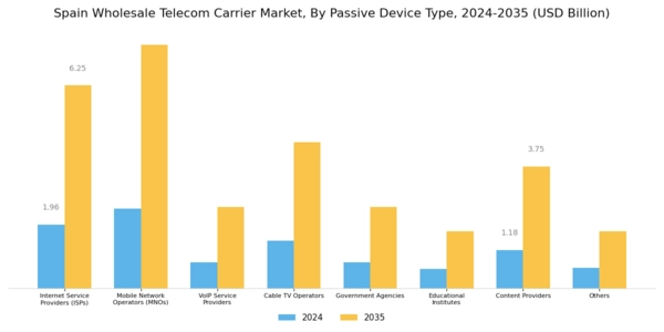 Spain Wholesale Telecom Carrier Market Segment Image 2