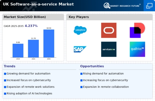 UK Software As A Service Market Infographic