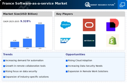 France Software As A Service Market Infographic